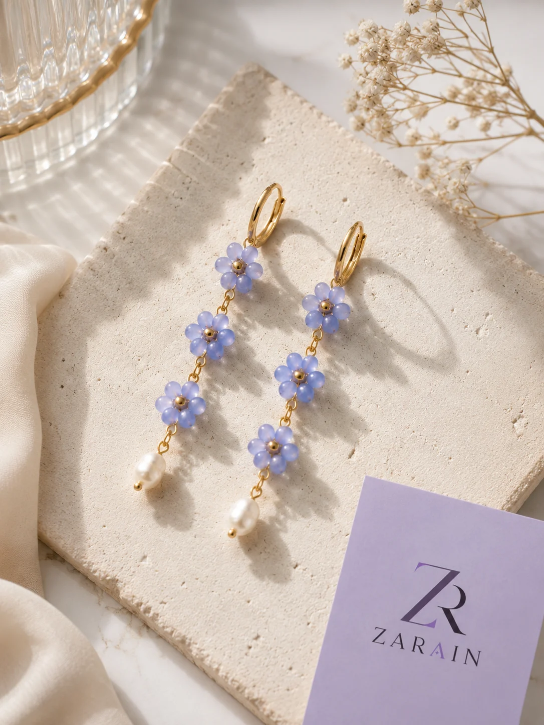Blossom Pearl Drop Earrings
